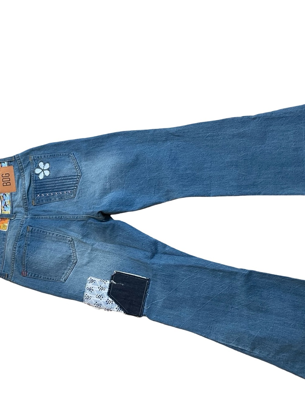 BDG Urban Outfitters Patchwork Jeans Hippie Bohemian - Picture 11 of 14